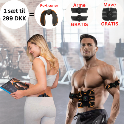 FitPulse™ | Elektrisk EMS-kropsopstrammer | Po-træner og få Mave-træner + Arme-træneren GRATIS!